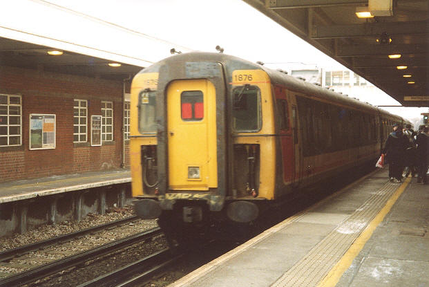 No. 1876 departing Swanley