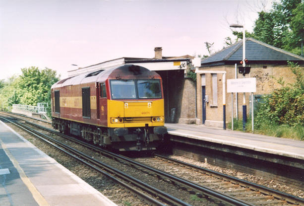 No. 60071 light engine through Greenhithe